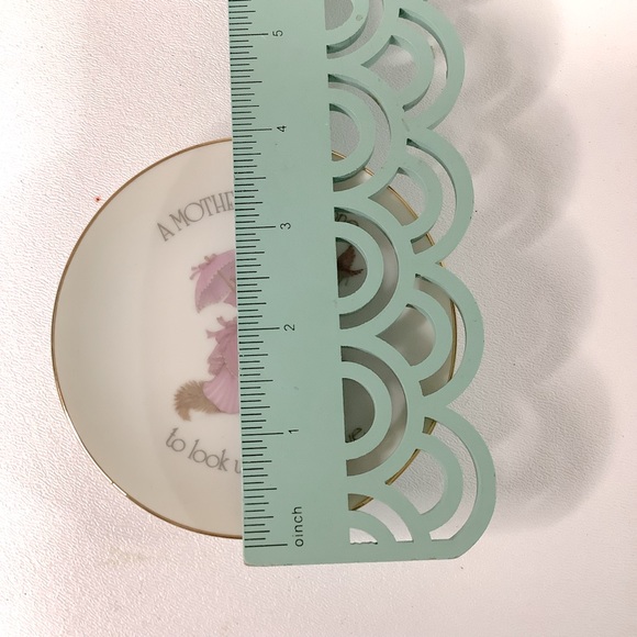 Vtg Lasting Treasures American Greetings 4” Plate Japan Mothers Day Sentiment - Picture 4 of 4